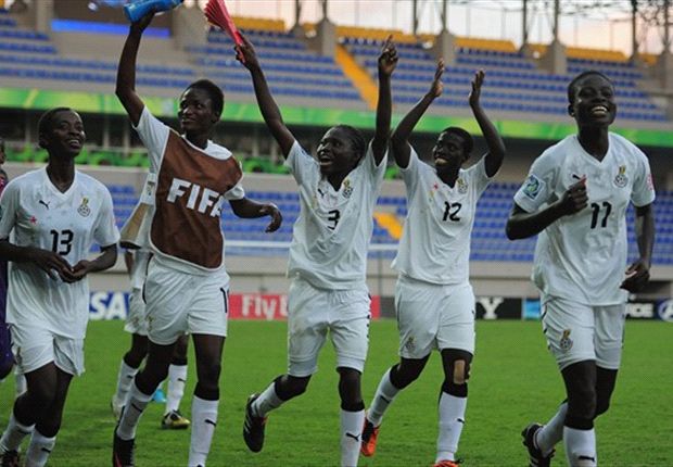 Ghana Under-17 Women celebrate